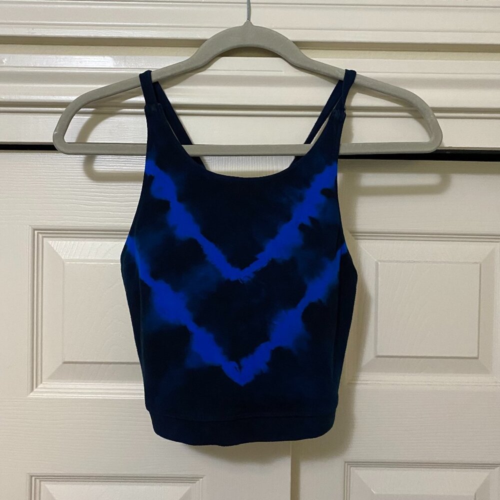 Electric & Rose Greyson Crop Top in Asphalt/Sapphire - Size M